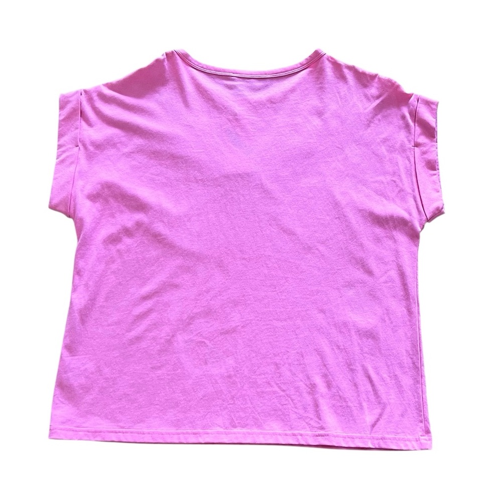 NEW blue b Collection Bubblegum Pink & Silver Ball Bearing Chain Fringe T-shirt - Picture 4 of 4